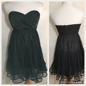 Do & Be Black Strapless Party MiniDress Sz S Lined